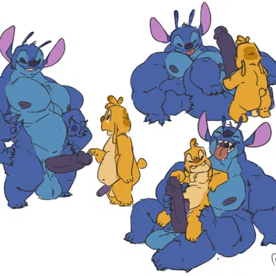 reuben (lilo and stitch), stitch (lilo and stitch) (disney, lilo and stitch) created by maxpany