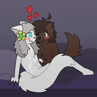 rex (ashblondekittyy), yuna (ashblondekitty) created by ashblondekittyy