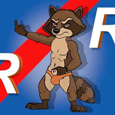 rocket raccoon (guardians of the galaxy, marvel) created by bastiondurr