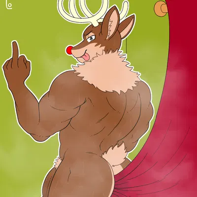 rudolph the red-nosed reindeer (christmas) created by itsme hilo