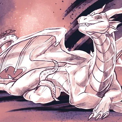 schrader (dragon) (european mythology, mythology) created by nitrods