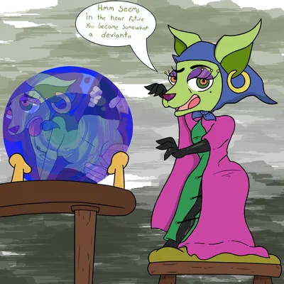 shirley the medium (cartoon network, courage the cowardly dog) created by mysterywhiteflame