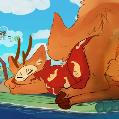 sibuxiang the deer (fabulous beasts) (fabulous beasts) created by doeboi