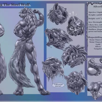 silverfang the steel wolf created by phathusa