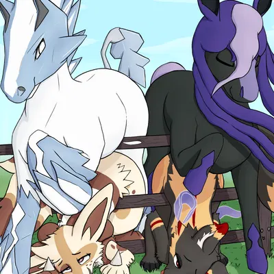 sophia (blitzkatz3), vera (furrocious) (nintendo, pokemon) created by laserkitten