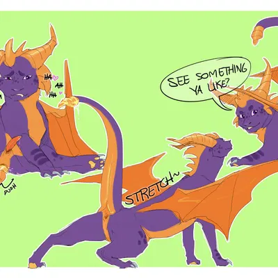 spyro (activision, mythology) created by cocoach3rry