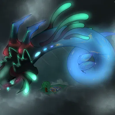 storm weaver (terraria mod) (calamity (terraria mod), terraria) created by venom melon