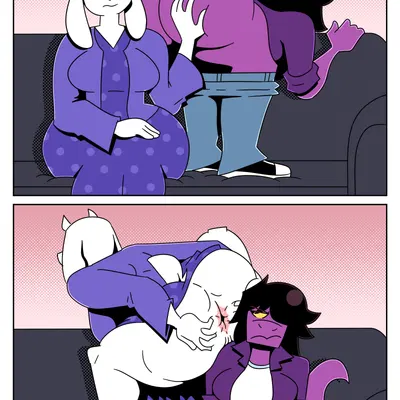 susie (deltarune), toriel (cc-by-nc-nd, creative commons) created by ineptoutcast (artist)