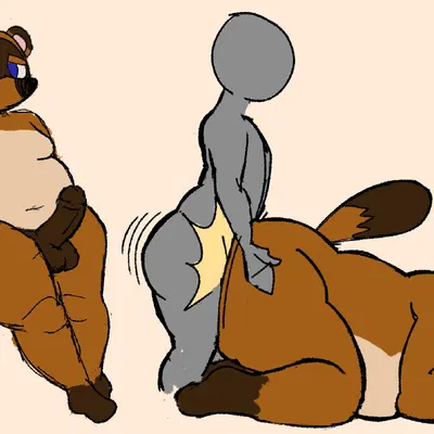 tom nook (animal crossing) (animal crossing, nintendo) created by mascotfucker