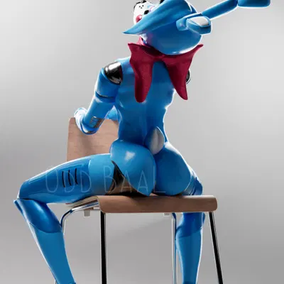 toy bonnie (fnaf) (five nights at freddy's, five nights at freddy's 2) created by oddbaals