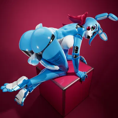 toy bonnie (fnaf) (five nights at freddy's, five nights at freddy's 2) created by oddbaals