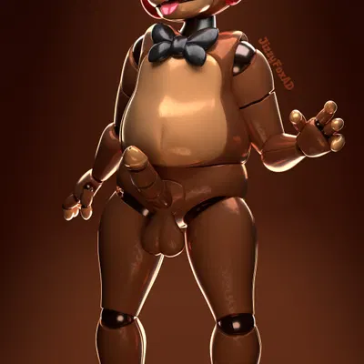 toy freddy (fnaf) (five nights at freddy's, five nights at freddy's 2) created by jizzyfox