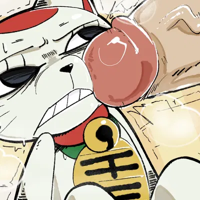 turbo granny (dandadan) (dandadan, maneki-neko) created by scrambledeve