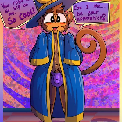 wizard monkey (bloons) (bloons tower defense, ninja kiwi) created by iguanasarecool