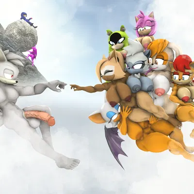 adam (juicyducksfm), amy rose, fan character (archie comics, european mythology) created by juicyducksfm