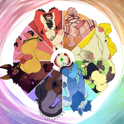 aeskul, dan (serex), gtskunkrat (character) (color wheel challenge) created by redras shoru