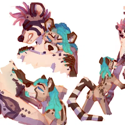 alex (twomornings), rhys (twomornings) created by twomornings