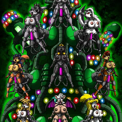 alpha (anti-lupe), bunnie rabbot, carmelita fox (animaniacs, archie comics) created by berty-j-a