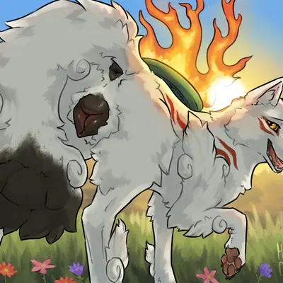 amaterasu (okami) (capcom, clover studio) created by hakudoge