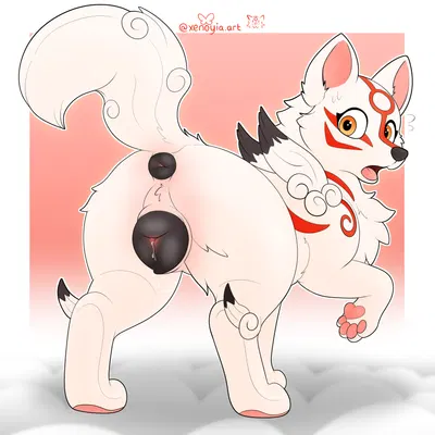 amaterasu (okami) (capcom, clover studio) created by xenoyia