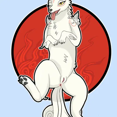 amaterasu (okami) (capcom, okami (capcom)) created by onesaucydragon