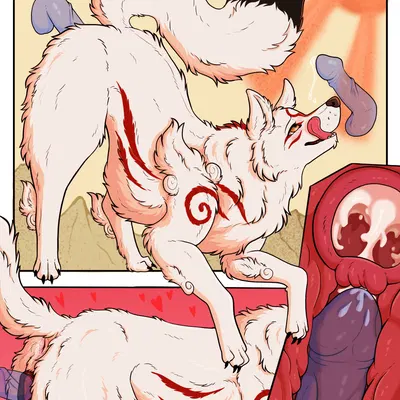 amaterasu (okami) (capcom, okami (capcom)) created by parooty