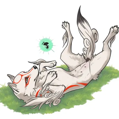 amaterasu (okami), issun (okami) (capcom, okami (capcom)) created by brian edwards, niffad