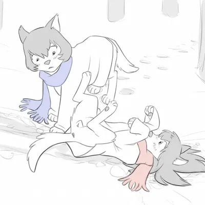 ame (wolf children), yuki (wolf children) (wolf children) created by the giant hamster