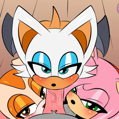 amy rose, cream the rabbit, rouge the bat (sega, sonic the hedgehog (series)) created by sirjzau