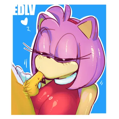 amy rose, miles prower (sega, sonic the hedgehog (series)) created by edalv