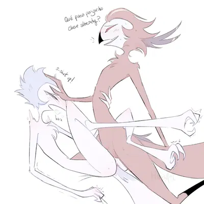 andrealphus (helluva boss), vassago (helluva boss) (hellaverse, helluva boss) created by hina4art