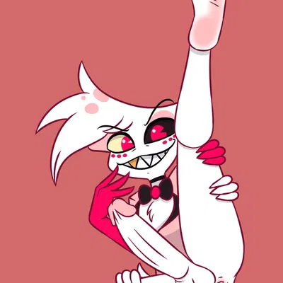 angel dust (hazbin hotel, hellaverse) created by mrchasecomix