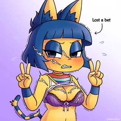 ankha (animal crossing) (animal crossing, nintendo) created by queueqew