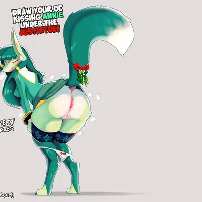 annie hole (annie and the mirror goat, christmas) created by catcouch