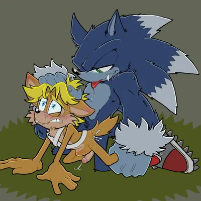 antoine d'coolette, sonic the hedgehog, sonic the werehog (archie comics, sega) created by fuckwolfamy