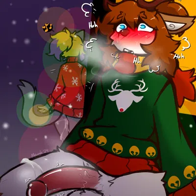 ashley (mewgle), sen (mewgle) (christmas) created by mewgle