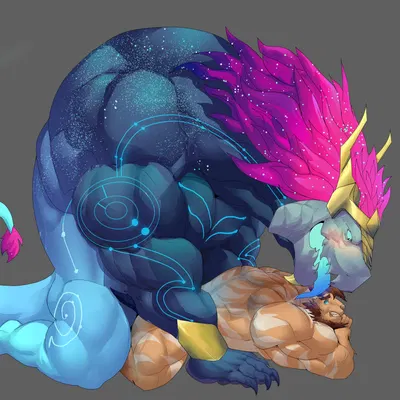 aurelion sol (lol), jacob (whit3salmon 23) (asian mythology, east asian mythology) created by whit3salmon 23