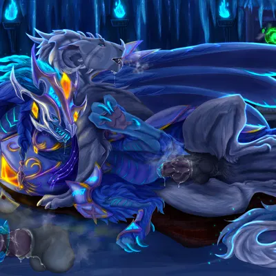 auroth the winter wyvern (dota, european mythology) created by black nightcrawler, liluay