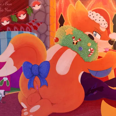 bad dragon, christmas created by tenkayhyena