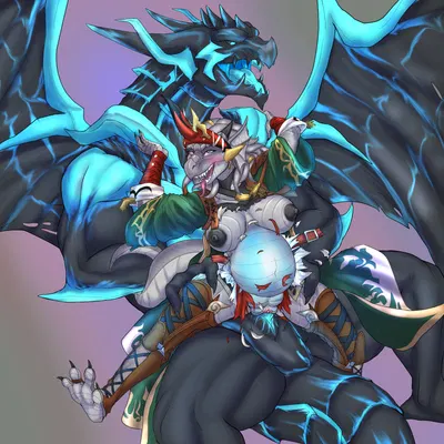 bahamut, darra (dungeons and dragons, final fantasy) created by prometheuzone