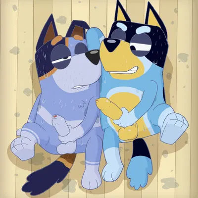 bandit heeler, stripe heeler (bluey (series)) created by delirost