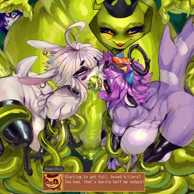 baobao (kittbetelgeuse), slime diva, zeke (zerolativity) (atlyss) created by zerolativity