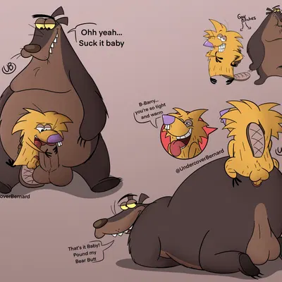 barry bear (the angry beavers), norbert beaver (nickelodeon, the angry beavers) created by undercoverbernard