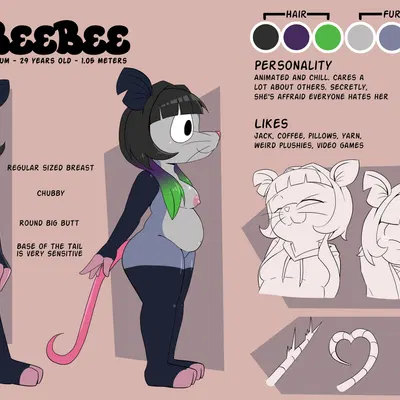 beebee (beebee the possum) created by jackudoggystyle