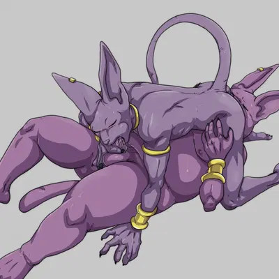 beerus, champa (dragon ball, dragon ball super) created by teastuff