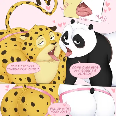 benjamin clawhauser, master po ping (disney, dreamworks) created by hypnokoo