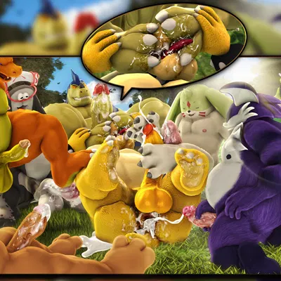 big man (splatoon), big the cat, bowser (bandai namco, digimon) created by moonwulf