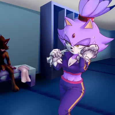 blaze the cat (sega, sonic the hedgehog (series)) created by nes panda