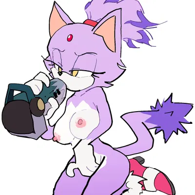 blaze the cat (sega, sonic the hedgehog (series)) created by takofren