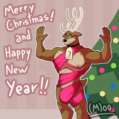 blitzen, fan character (christmas, meme clothing) created by torito moo